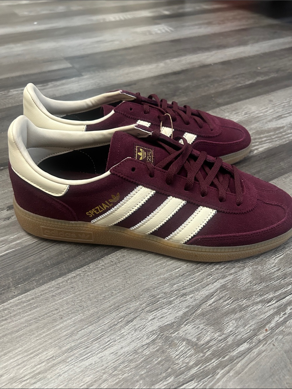 adidas Spezial Women’s Sneakers - Burgundy & Cream - Picture 2 of 7